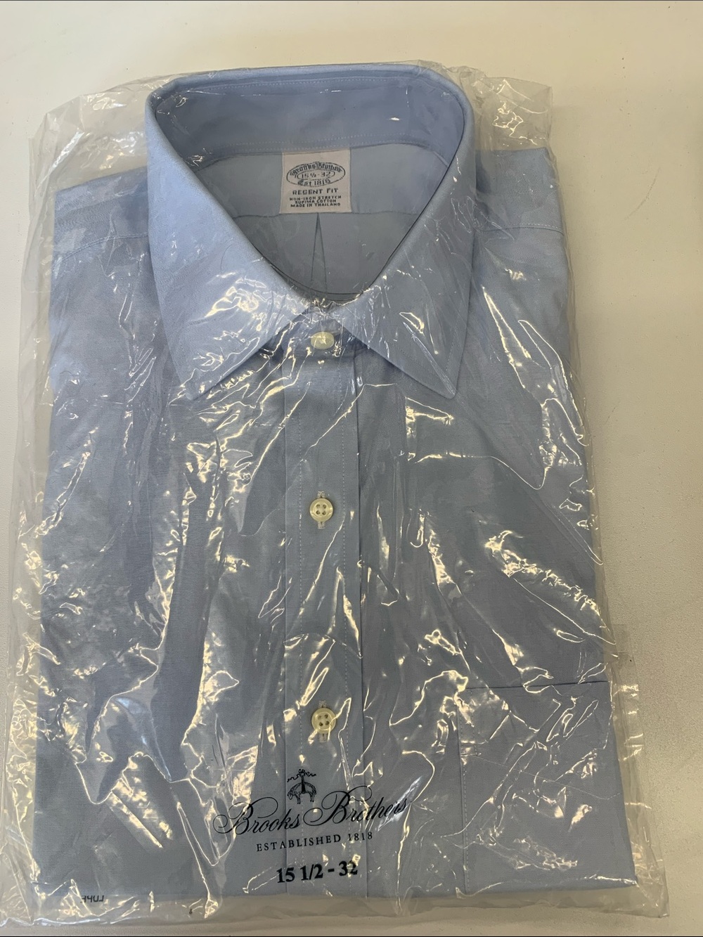 Brooks Brothers Light Blue Dress Shirt - Regent Fit